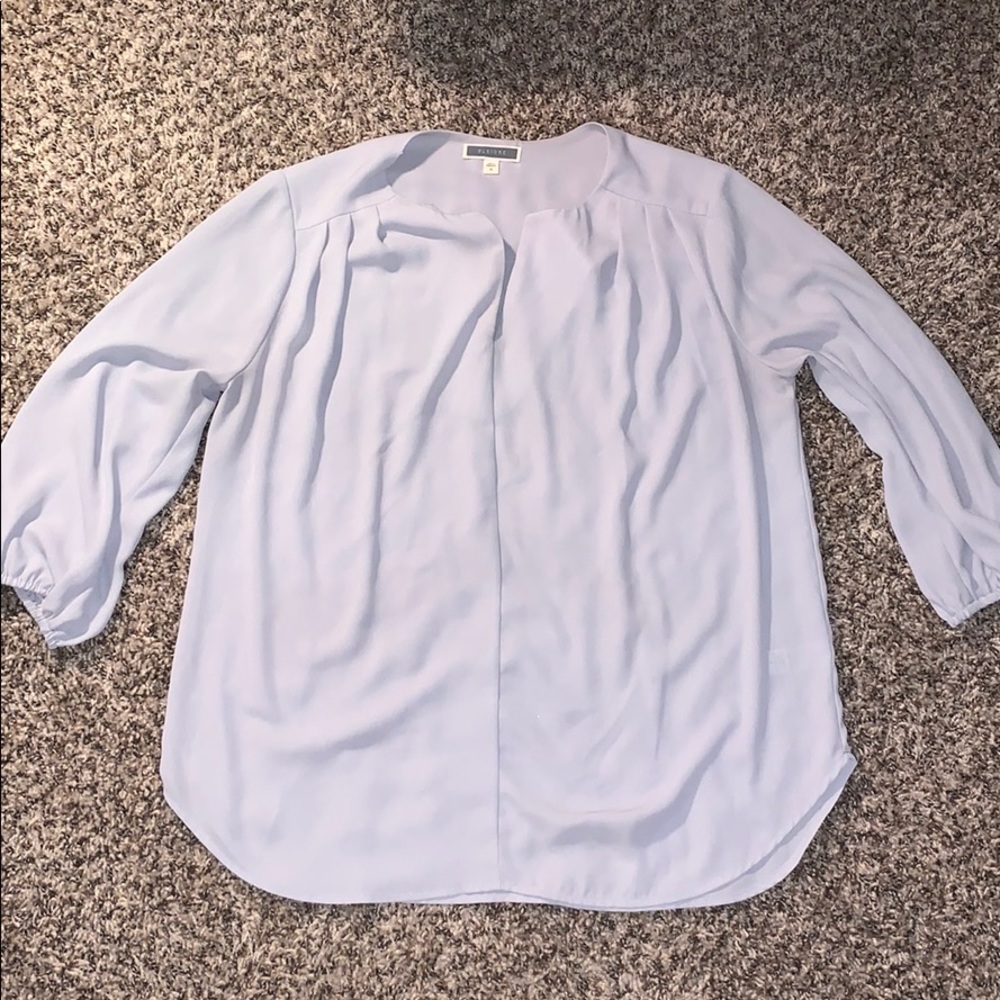 [PLEIONE] Gray Work Blouse